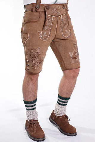 Brown Bliss Authentic German Lederhose