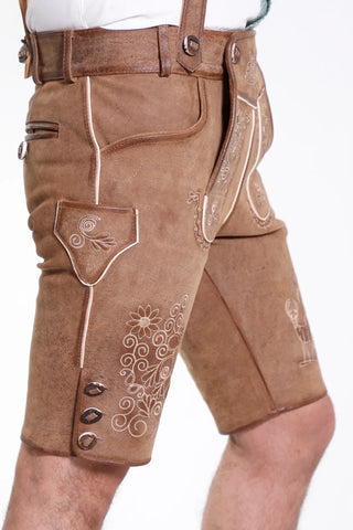 Brown Bliss Authentic German Lederhose