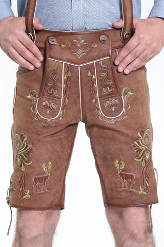 Brown Antique Lederhosen for Oktoberfest