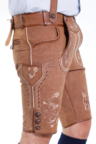 Bold Brown Men's Lederhosen