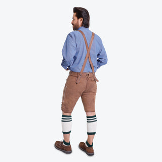 Lion Motif Bavarian Lederhosen Men