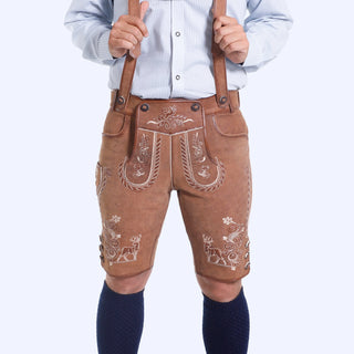 Vintage Bold Brown Men Lederhosen
