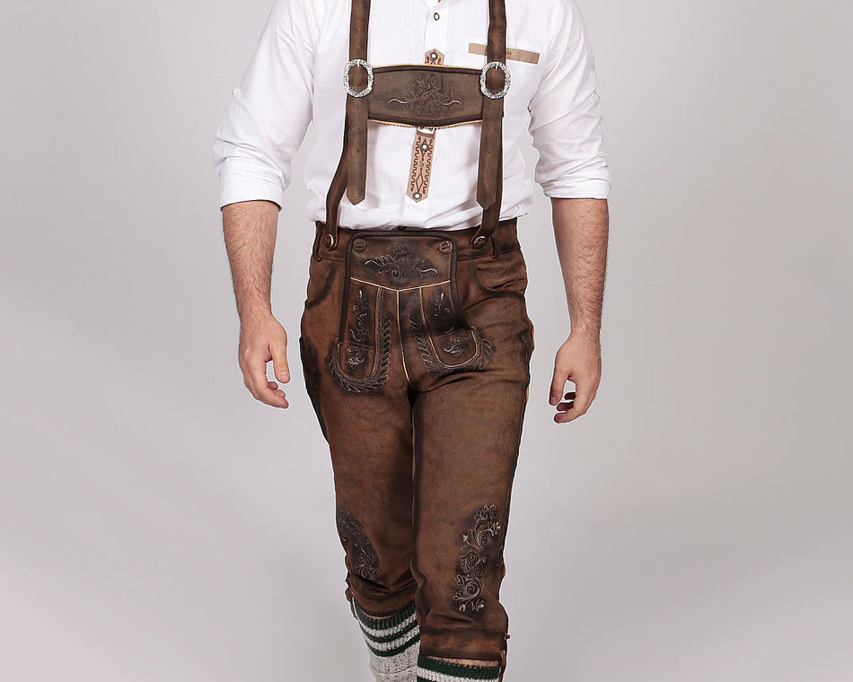 Mens Brown Bundhosen Oktoberfest Wear