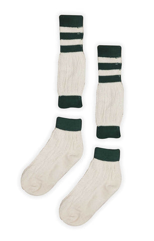 Lederhosen Loferl Bavarian Luxe Off-White Socks