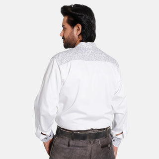 Mens Oktoberfest Shirt with Grey Florals