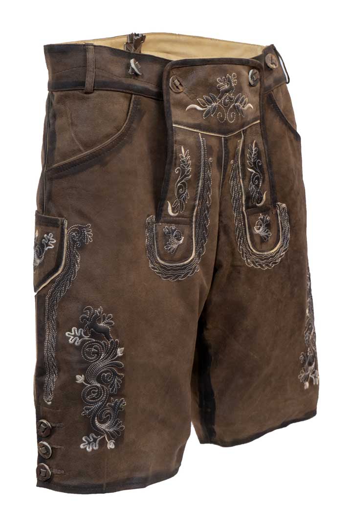 classic gear lederhose German Lederhosen Timeless Antique Brown – Oktoberfest Wear
